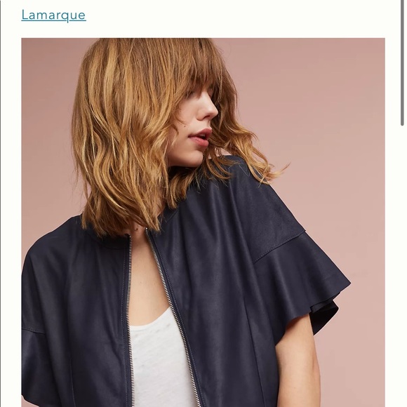 Anthropologie LAMARQUE Anona Leather Jacket - Picture 2 of 11